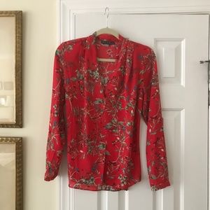 💲⬇️ Rose & Olive silky top, M